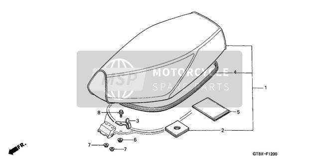 Honda PK50SM 2000 posto a sedere per un 2000 Honda PK50SM